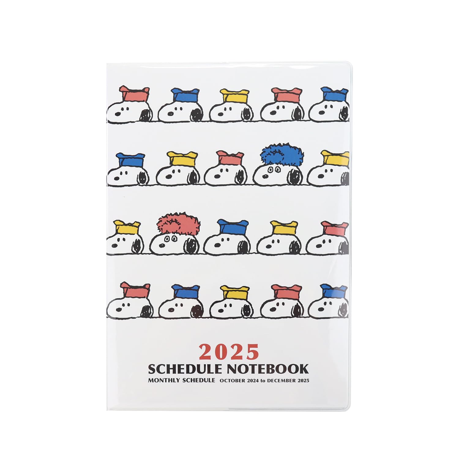 Amazon.co.jp: スクエア スヌーピー 手帳 2025年 A5 マンスリー 白